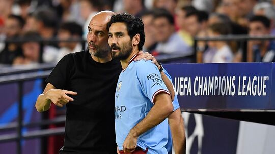 Pep Guardiola und İlkay Gündoğan Pep Guardiola und İlkay Gündoğan