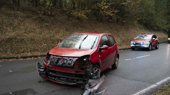 Eines der am Unfall beteiligten Fahrzeuge Eines der am Unfall beteiligten Fahrzeuge