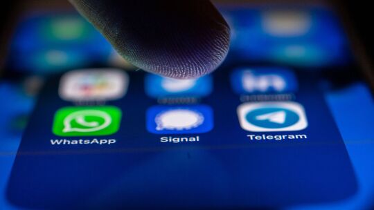 Die Signal-App auf einem Smartphone