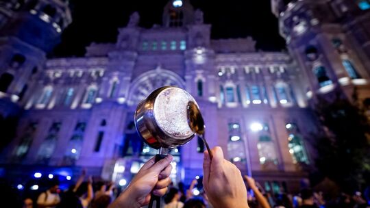 Protest gegen Wohnungsnot in Spanien