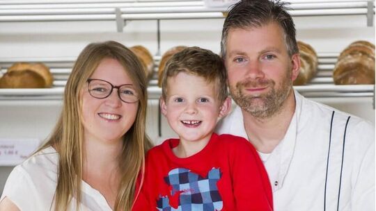 Die Bäckerfamilie mit Ivonne, Till und Marco Dalheimer