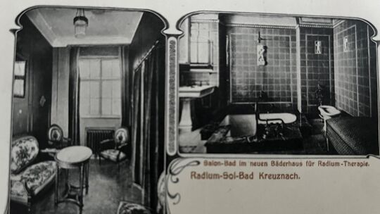 So sah das Salon-Bad im neuen Bäderhaus für Radium-Therapie vor mehr als 100 Jahren aus. So sah das Salon-Bad im neuen Bäderhaus für Radium-Therapie vor mehr als 100 Jahren aus.
