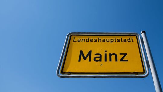 Ortsschild Mainz