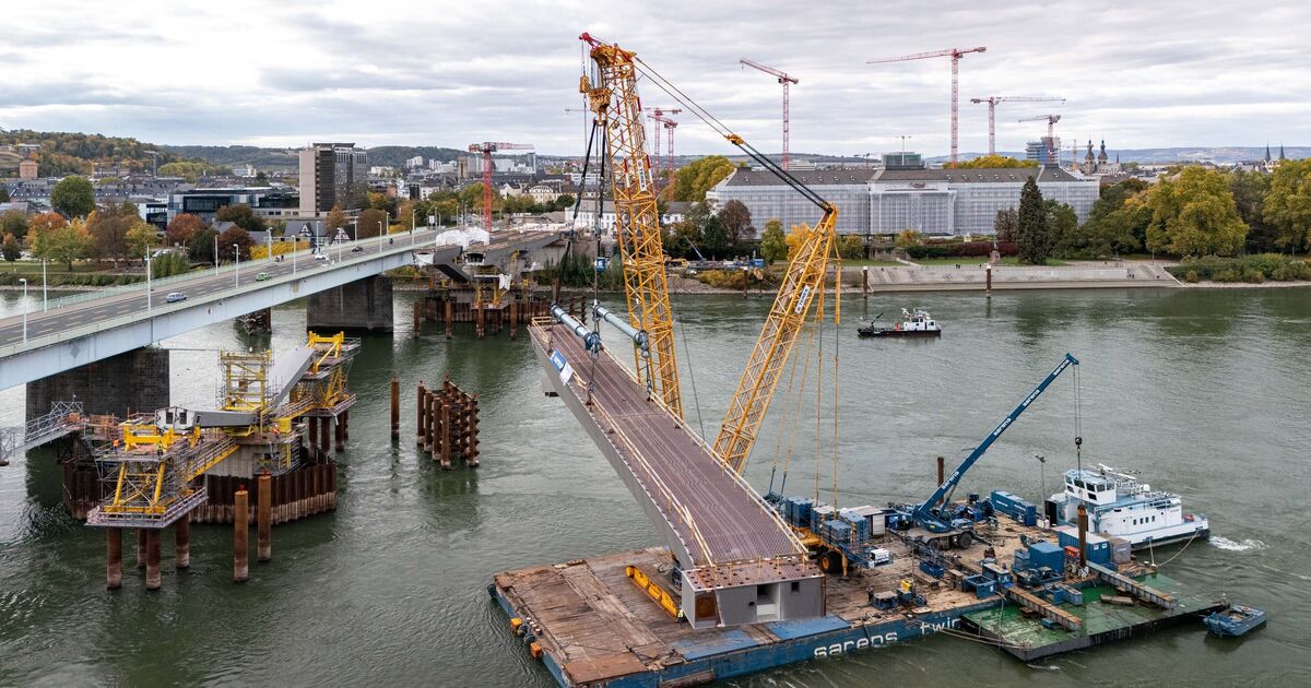 Low Rhine water level: Pfaffendorf Bridge: Installation delayed again