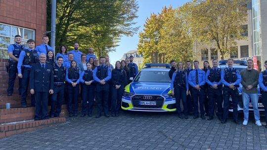 Die neuen Mitarbeiter der Polizeidirektion Montabaur