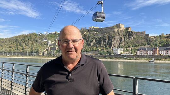 Eugen Nigsch ist seit gut zehn Jahren Geschäftsführer der Koblenzer Seilbahn.