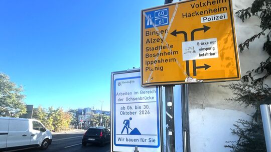 Am 12. Oktober beginnt der LBM mit den Arbeiten im Bereich der Ochsenbrücke. Autofahrer müssen sich auf Verkehrsbehinderungen ei