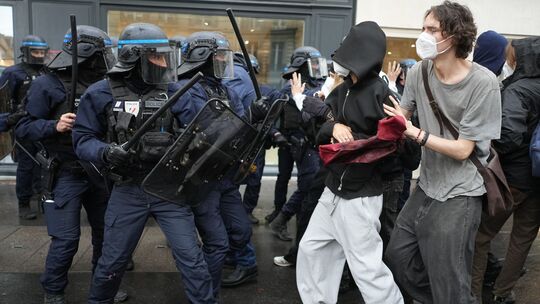 Schulproteste in Frankreich