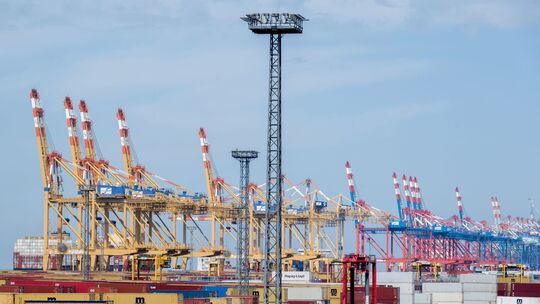 Containerterminal in Bremerhaven