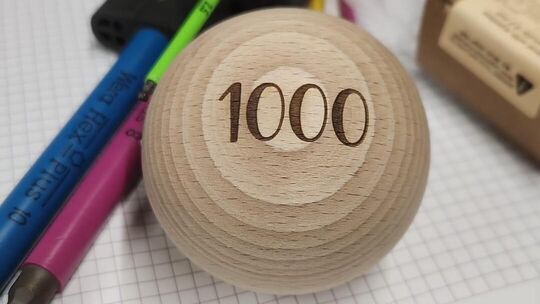 Nach nur kurzer Zeit wurde inzwischen die 1000. Kugel für die Kugelbahn verkauft.