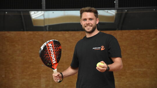 Luca Mohr möchte – sofern möglich – Ende Oktober seine neue Padel-Halle in Montabaur eröffnen.