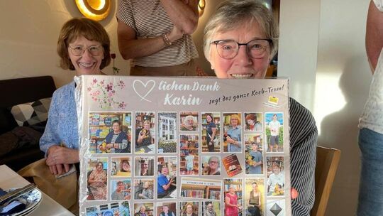 Im Café "Alt Morsbach" gab es zur Verabschiedung der langjährigen Leiterin der Katholischen Öffentlichen Bücherei (KÖB) Wissen,