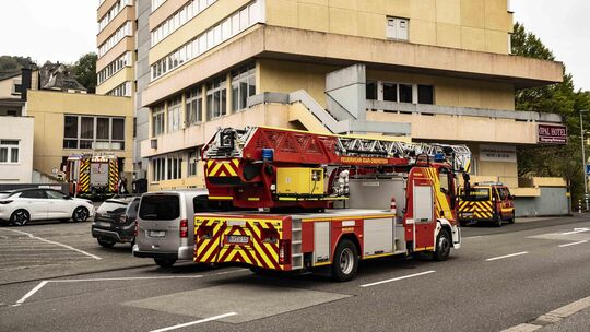 Am Freitag rückte die Feuerwehr zur Börse in Idar aus: in diesem Fall ein Fehlalarm.
