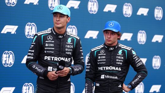 George Russell und Kimi Antonelli