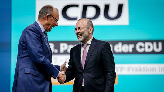 Friedrich Merz und Manfred Weber Friedrich Merz und Manfred Weber