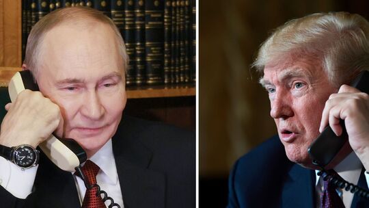 Donald Trump und Wladimir Putin telefonieren.