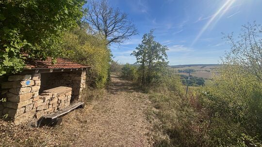 Das Wingertshäuschen im Duchrother Feuerberg am Gangelsberg.