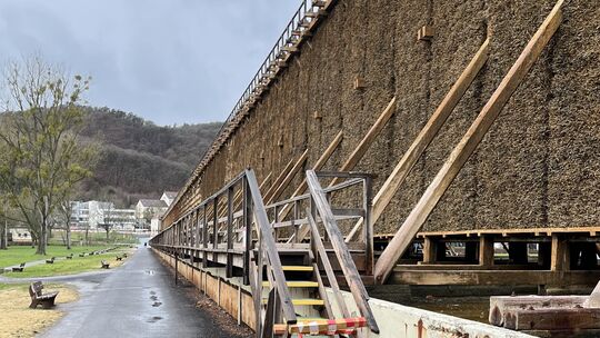 Das Gradierwerk 3 soll saniert und barrierefrei ausgebaut werden. Kosten: 3,87 Millionen Euro.