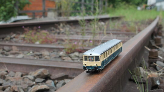 Seit etlichen Jahren wird darüber diskutiert, ob auf der Aartalbahn (hier in Freiendiez) nicht nur Modellzüge, sondern auch wied