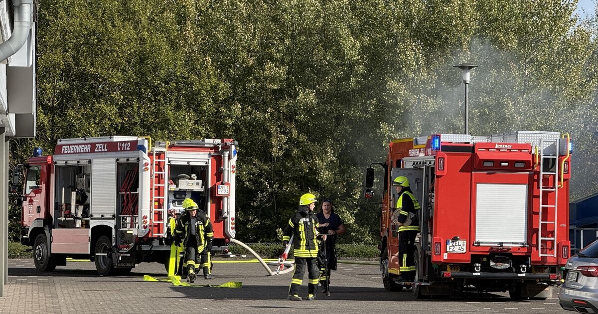 Incident in industrial park: Alarm at Lidl in Zell: Fire department ...