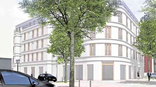 So sahen die Visualisierungen 2018 aus, die Augusta-Klinik sollte bereits damals in Wohnungen umgewandelt werden.