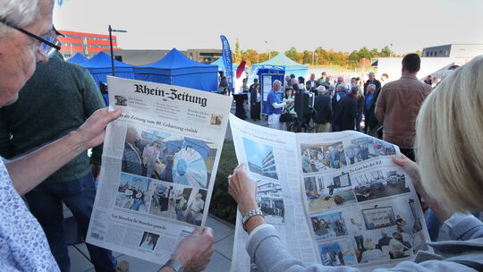 Großer Andrang beim Tag der offenen Tür: Die Rhein-Zeitung und ihre Heimatausgaben feiern 80. Geburtstag - und haben viele Leser