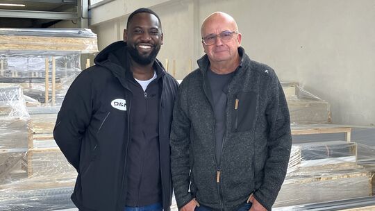 Die beiden Betriebsleiter Akim Ismael und Helmut Müller (rechts).