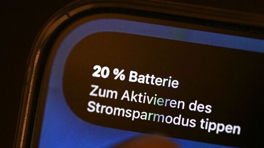 Handyakku bei 20 Prozent