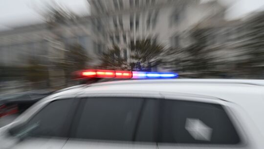 China - Blaulicht auf einem Polizeiwagen