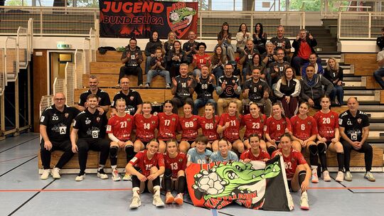 Abschlussfoto nach zwei Tagen in Erlangen: Die HSG Kastellaun/Simmern verkaufte sich in der B-Juniorinnen-Bundesliga gut bei der