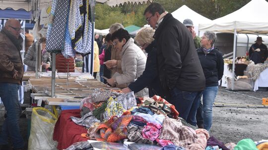 Die Besucher des Elsoffer Markts stöberten und kauften viel, sehr zur Freude der Beschciker.