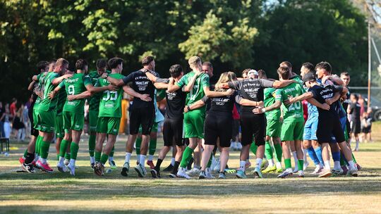 Der FV Engers feiert – und zwar ein 5:0 beim TSV Gau-Odernheim.