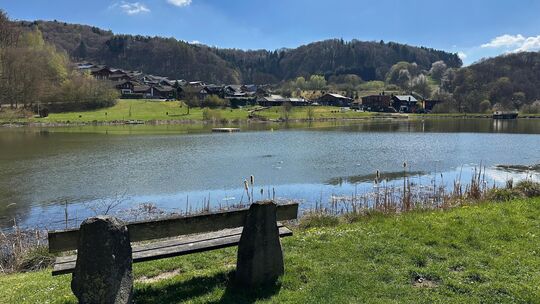 Der Waldsee: Ein touristisches Aushängeschild für Rieden, das sicher dazu beigetragen hat, dass die Ortsgemeinde laut Airbnb-Ana Der Waldsee: Ein touristisches Aushängeschild für Rieden, das sicher dazu beigetragen hat, dass die Ortsgemeinde laut Airbnb-Ana