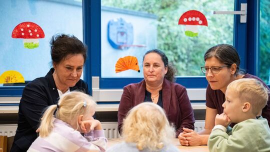 Bildungsministerin besucht Kita zur Sprachstandserhebung Bildungsministerin besucht Kita zur Sprachstandserhebung