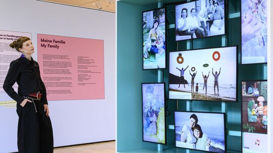 Gleich zu Beginn der Ausstellung zeigt ein „Familien-Kaleidoskop“, wie facettenreich Familien sein können. Einige der hier gezei