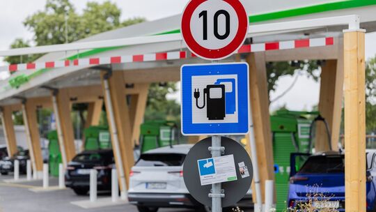 Ladepark für E-Autos in Düsseldorf