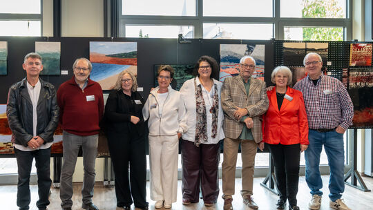 Acht Künstler, acht Stile: Die Künstlergruppe Station 56 präsentierte ihre Werke bei der Ausstellung im Bürgerhaus Neustadt/Wied