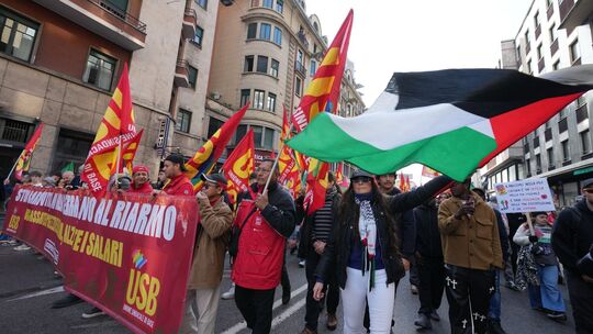 Generalstreik in Italien - Mailand