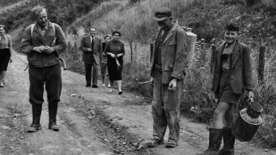 Ein Foto von Pflanzenschutz-Maßnahmen aus dem Jahr 1955 Ein Foto von Pflanzenschutz-Maßnahmen aus dem Jahr 1955