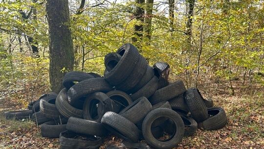 illegal entsorgte Altreifen illegal entsorgte Altreifen
