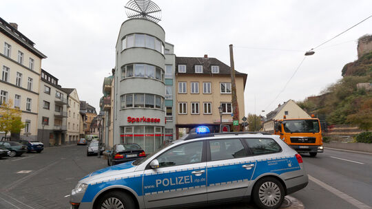Überfall auf die Sparkasse Ehrenbreitstein. Überfall auf die Sparkasse Ehrenbreitstein.